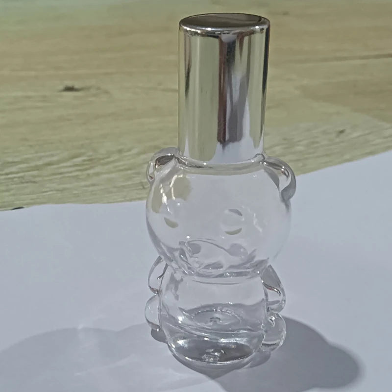 8ml Bear Glass Roller Bottle | Refillable Essential Oil Vial Glass Roller Bottle QXL