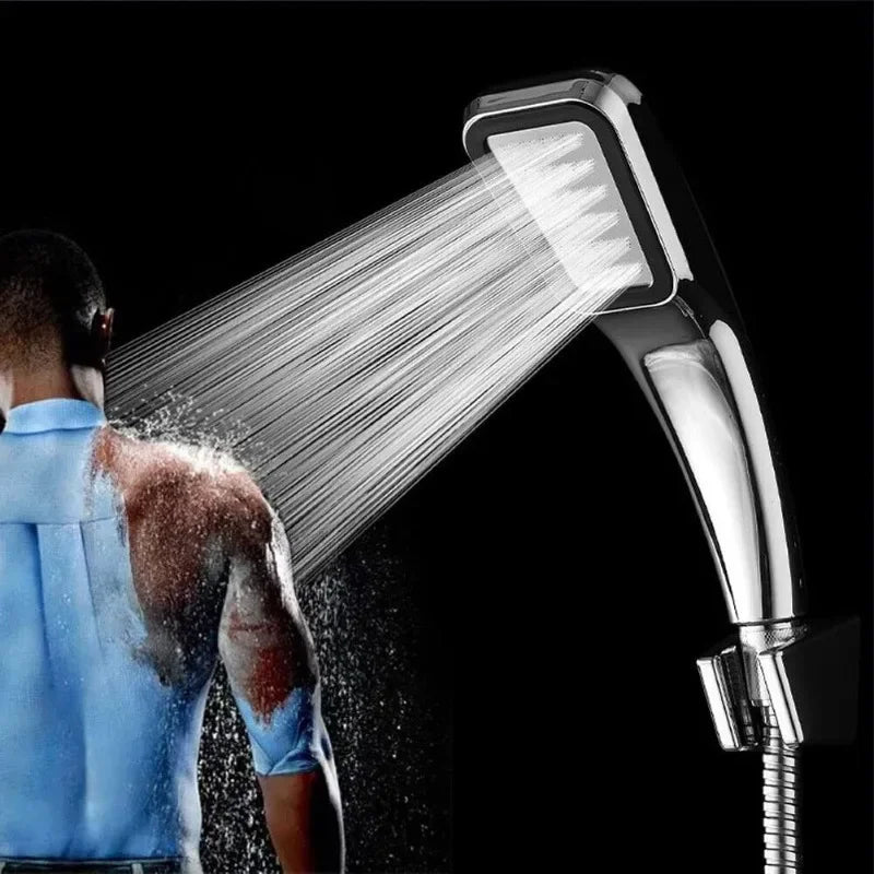 High Pressure Square Handheld Shower Head | 300 Holes Water Saving Handheld Shower Head QXL