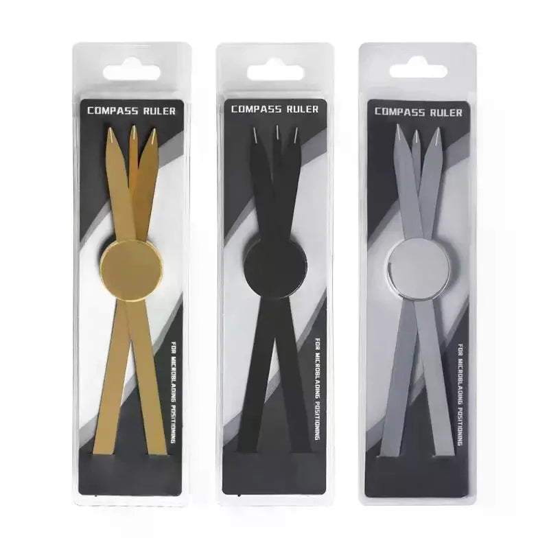 Golden Ratio Eyebrow Ruler | Microblading Compass Stencil Tool Eyebrow Mapping Ruler QXL