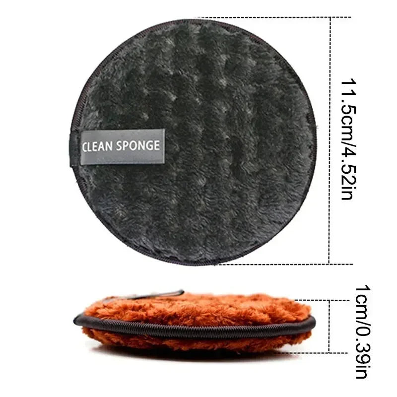 4-Pack Washable Microfiber Makeup Remover Pads | Reusable Makeup Remover Pads QXL
