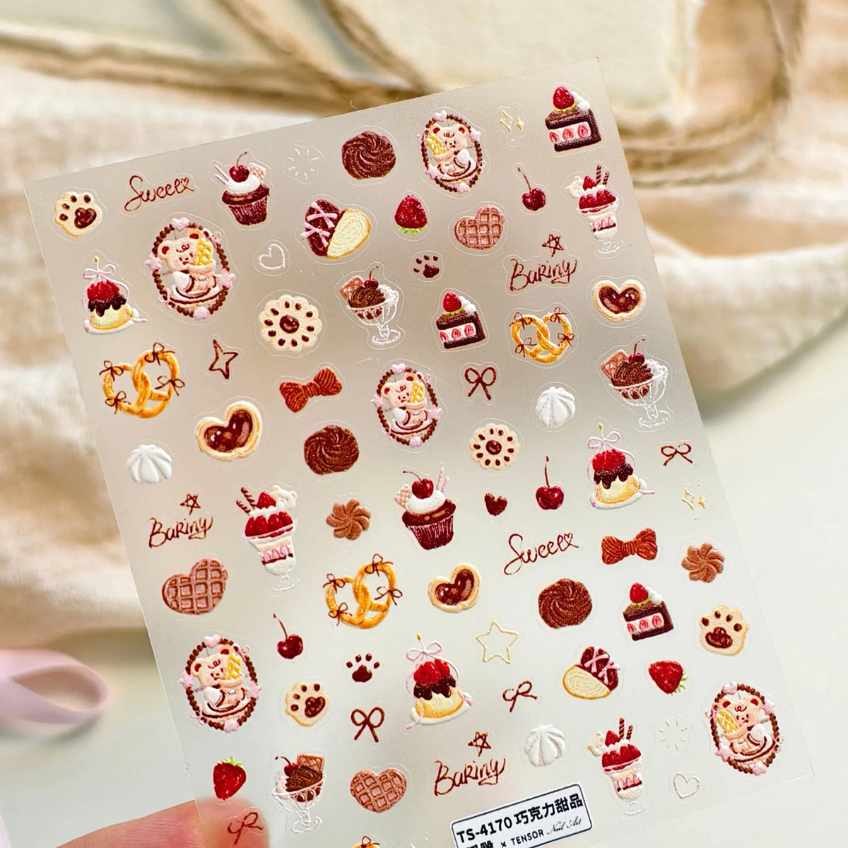 5D Ocean Nail Stickers – Pearl Shell Starfish Metal Frame Decals