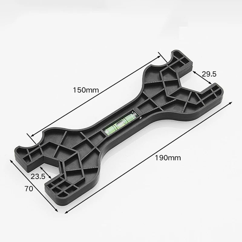 Dual-Head Plumbing Wrench with Level | Faucet & Pipe Tool Plumbing Wrench QXL
