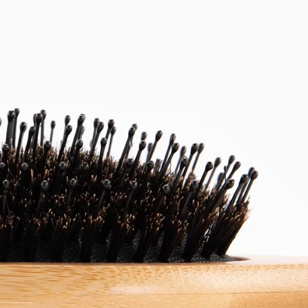Wooden Soft Bristle Hair Brush – Detangling & Styling Comb Hair Brush & Comb QXL
