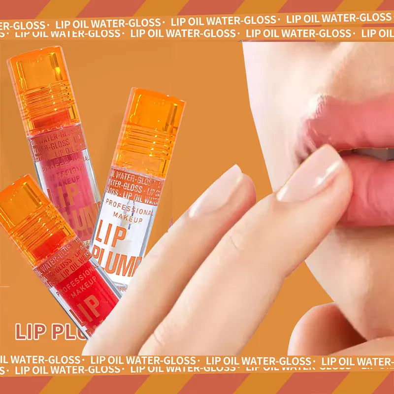 3-Piece Plumping Lip Oil Gloss Set – Hydrating & Long-Lasting Lip Oil Gloss Set QXL