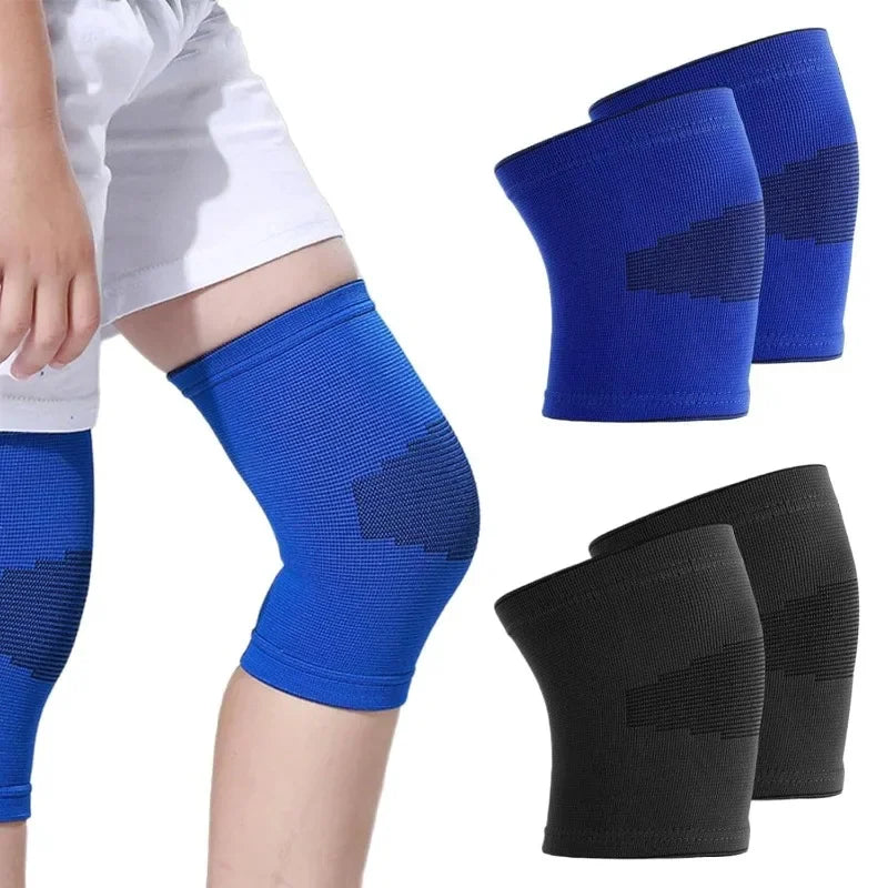 2-Pack Kids Knee Pads for Sports | Size M Blue & Black Kids Knee Pads QXL