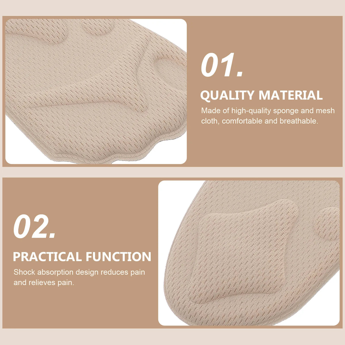 8-Pack Forefoot Cushion Pads | Half Shoe Insoles for High Heels Forefoot Shoe Insoles QXL