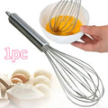 Stainless Steel Whisk – Egg Beater & Cream Mixing Tool Kitchen Whisk QXL Silver