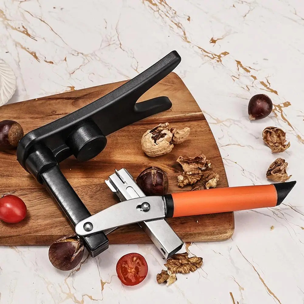 Chestnut Cutter & Nutcracker | Non-Slip Handle Nut Sheller Nut Cracker Tool QXL
