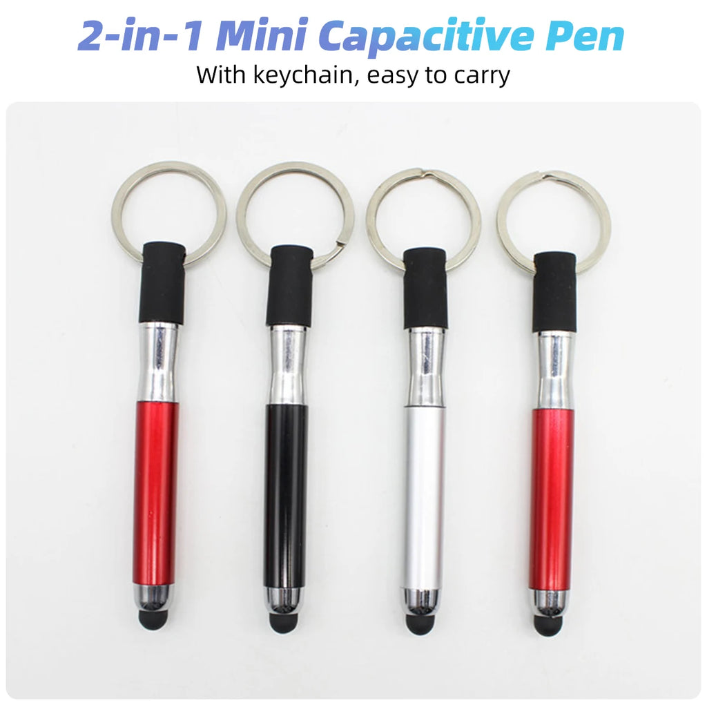 2-in-1 Stylus Ballpoint Pen with Keychain | All Devices Stylus Ballpoint Pen QXL
