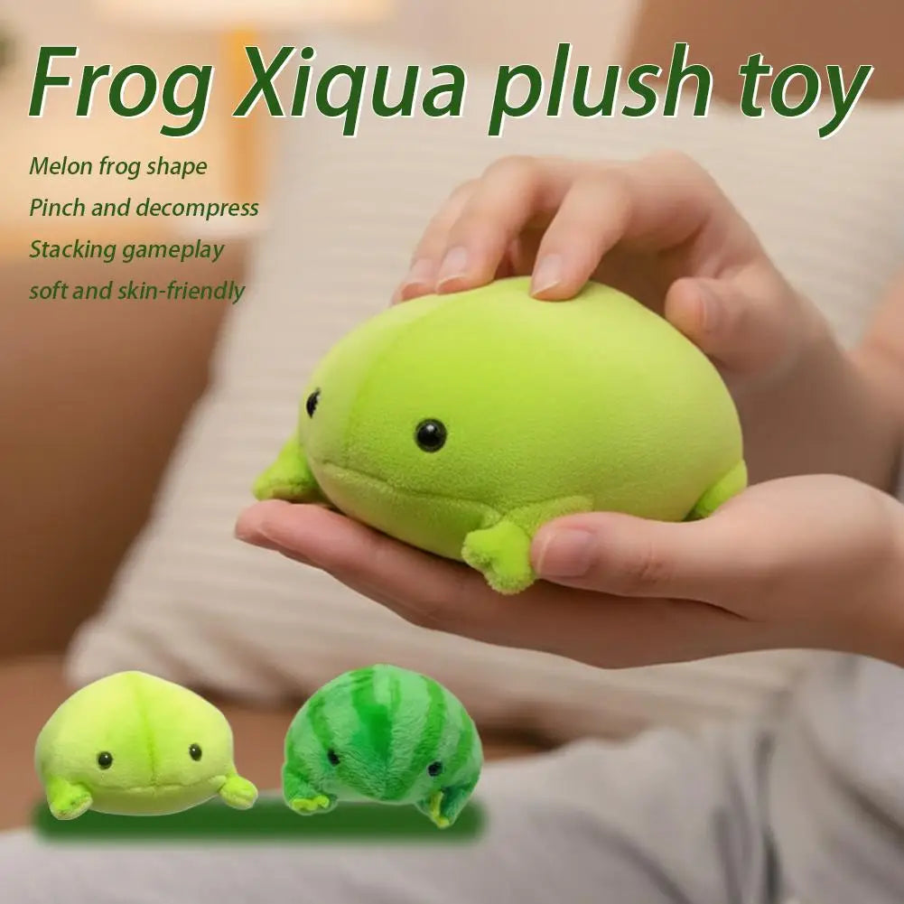 Watermelon Frog Plush Toy – Cute Stuffed Animal Gift 9cm Stuffed Plush Toy QXL