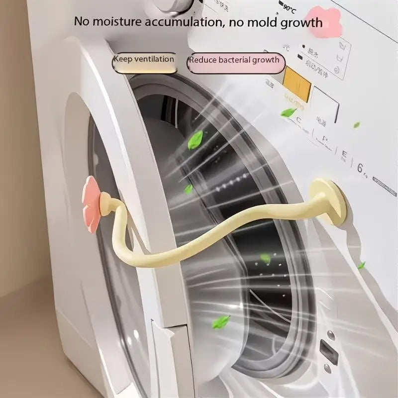 Floral Washing Machine Door Vent Buckle | Magnetic Door Stop Washing Machine Accessory QXL