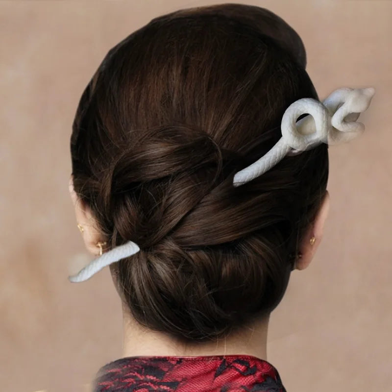 Gothic Snake Hair Stick | Chinese Vintage Metal Hairpin Gothic Hair Stick QXL