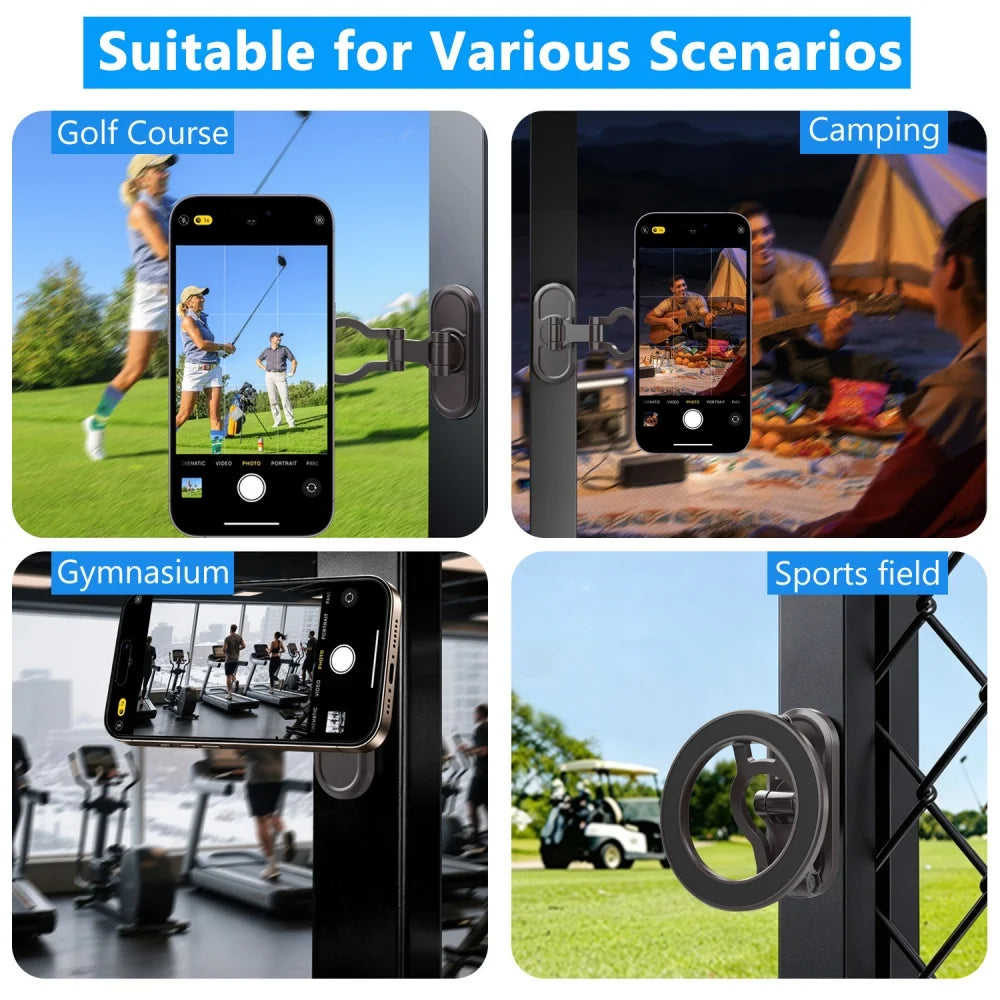 360° Magnetic Car Phone Mount | Foldable Metal Suction Cup Car Phone Mount QXL