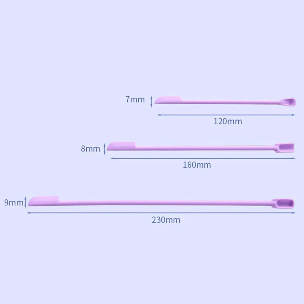 3-Pc Double-Head Silicone Cosmetic Spatula & Bottle Scraper Set Cosmetic Spatula Set QXL