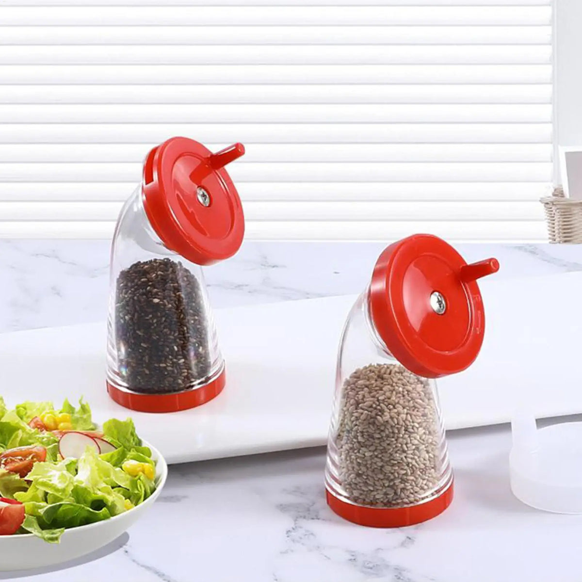 Manual Sesame Seed Grinder & Dispenser | Kitchen Mill Seed Grinder Mill QXL
