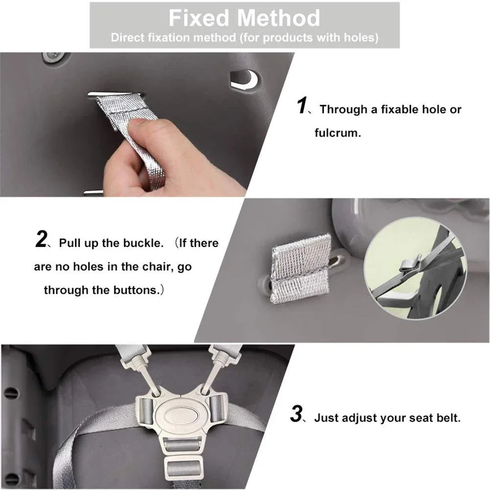 5-Point Baby Safety Harness Belt – Universal High Chair & Car Baby Safety Harness QXL