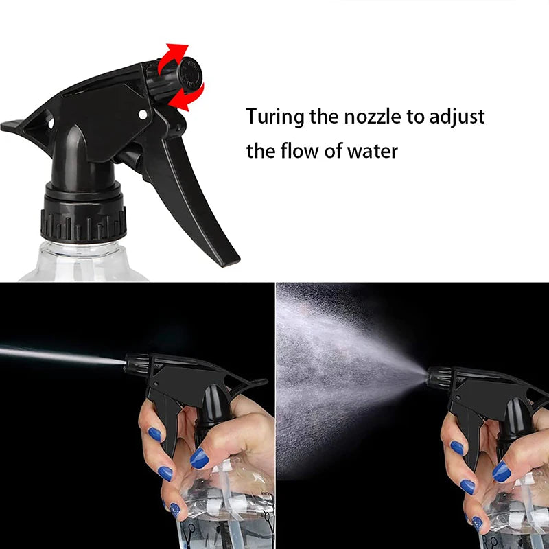 250ml/500ml Refillable Adjustable Mist Spray Bottle – Hair Salon Hair Spray Bottle QXL