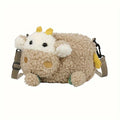 Women's Plush Crossbody Bag | Cute Doll Shoulder Bag Plush Crossbody Bag QXL Khaki