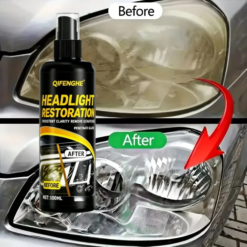 Headlight Restoration Spray | Clear & Protect Lenses Fast Headlight Restoration Spray QXL