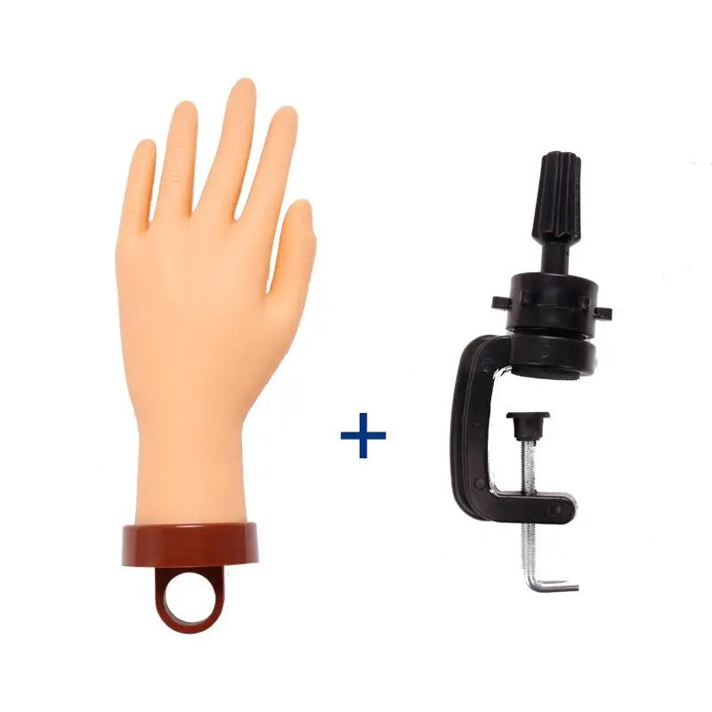 Adjustable Nail Practice Hand with Desktop Bracket | Mannequin Nail Practice Hand QXL