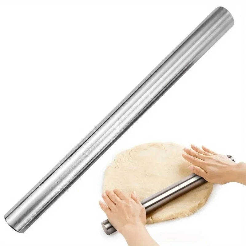 Hollow Stainless Steel Rolling Pin | Lightweight Baking Tool Baking Rolling Pin QXL