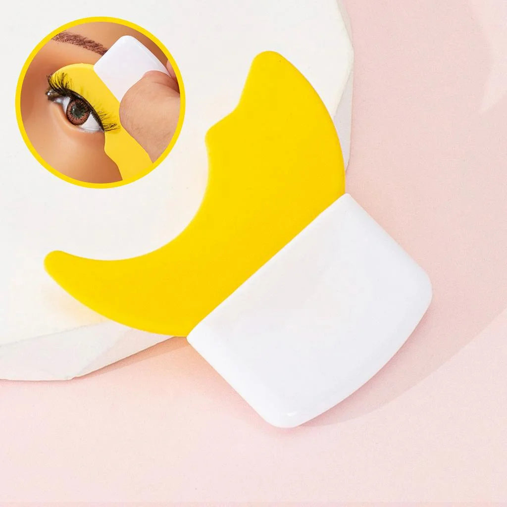 Crescent Silicone Eye Makeup Guide Tool | Eyeliner Shadow Shield Eye Makeup Guide Tool QXL YELLOW
