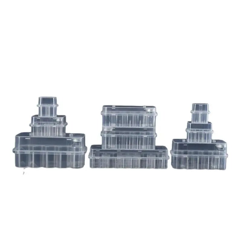 Stackable 3ml Vial Storage Box | Clear Freezer Organizer 4/10 Pack Vial Storage Case QXL
