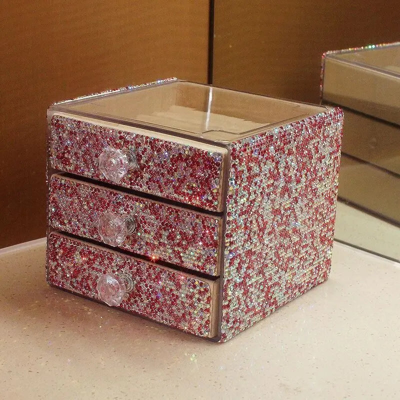 Acrylic Dustproof Makeup & Jewelry Organizer with Drawers Makeup & Jewelry Organizer QXL
