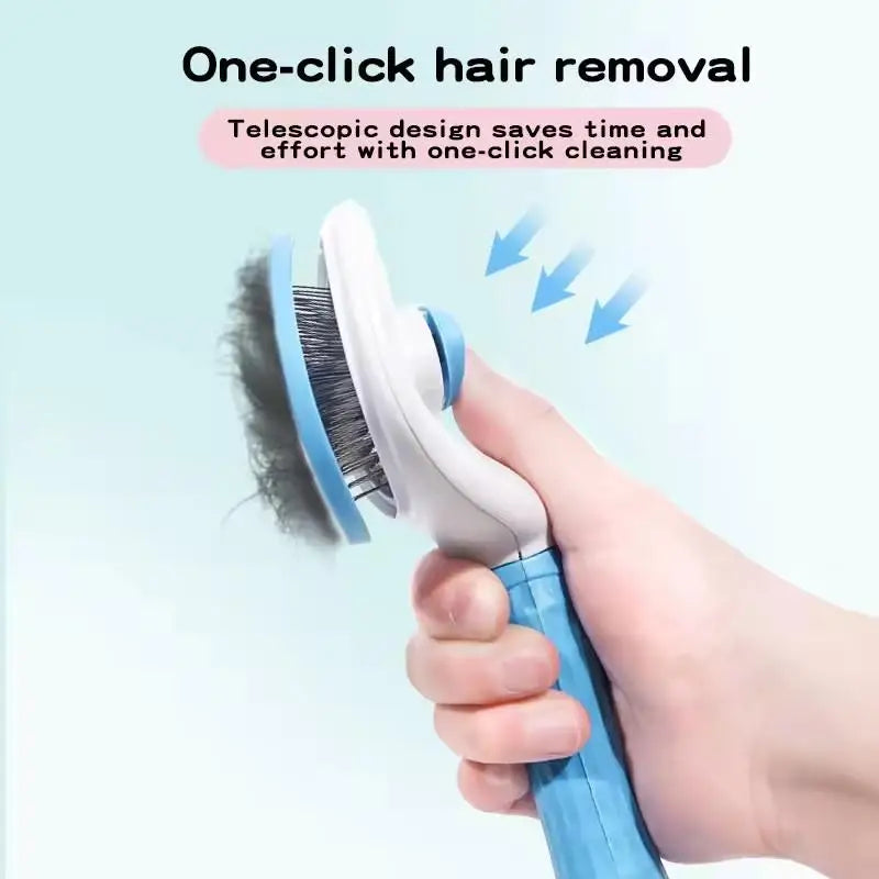 Self-Cleaning Pet Slicker Brush | Cat & Dog Grooming Comb Pet Grooming Brush QXL