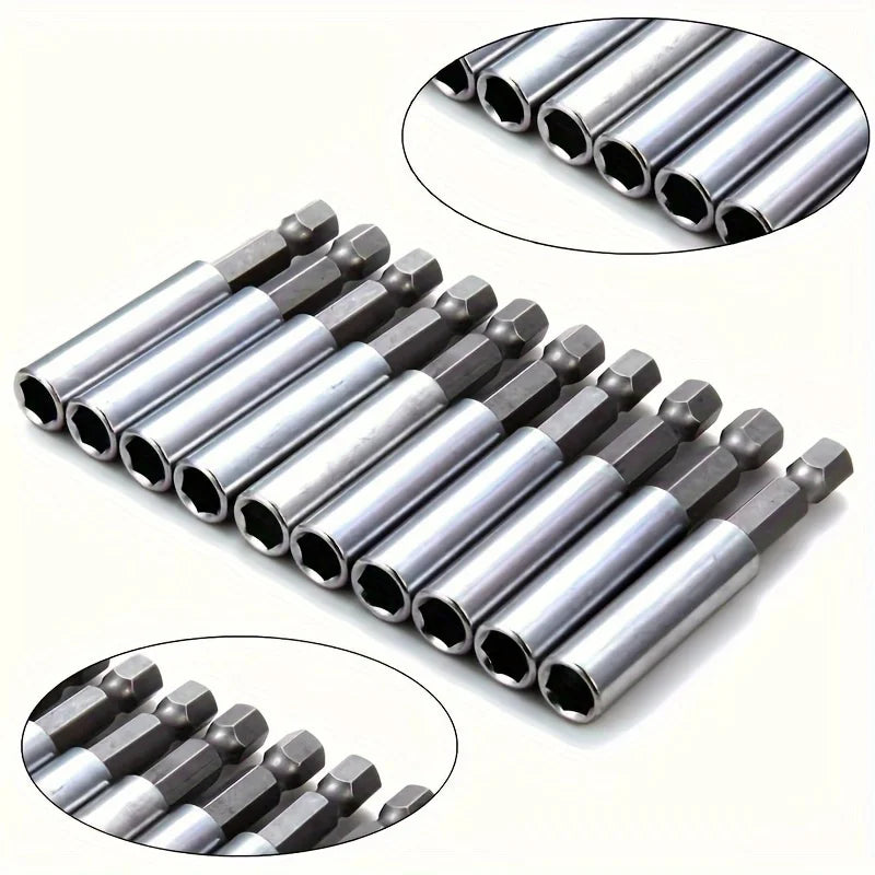 4-Pack Magnetic Hex Drill Bit Extension Socket Holder Set Drill Bit Holder QXL