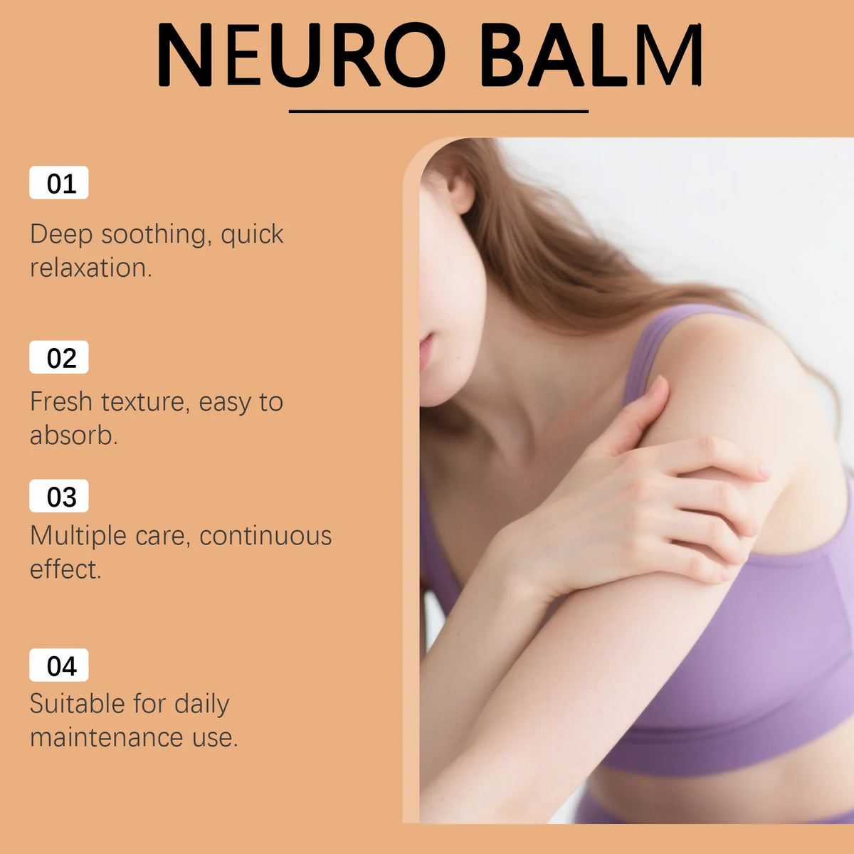 Herbal Cooling Body Balm | Knee & Shoulder Massage Cream 50g Massage Body Balm QXL
