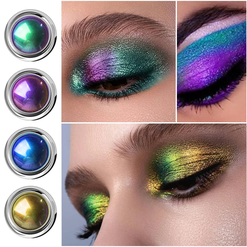 Chameleon Multi-Chrome Eyeshadow | Color Shift Metallic Shimmer Eyeshadow QXL