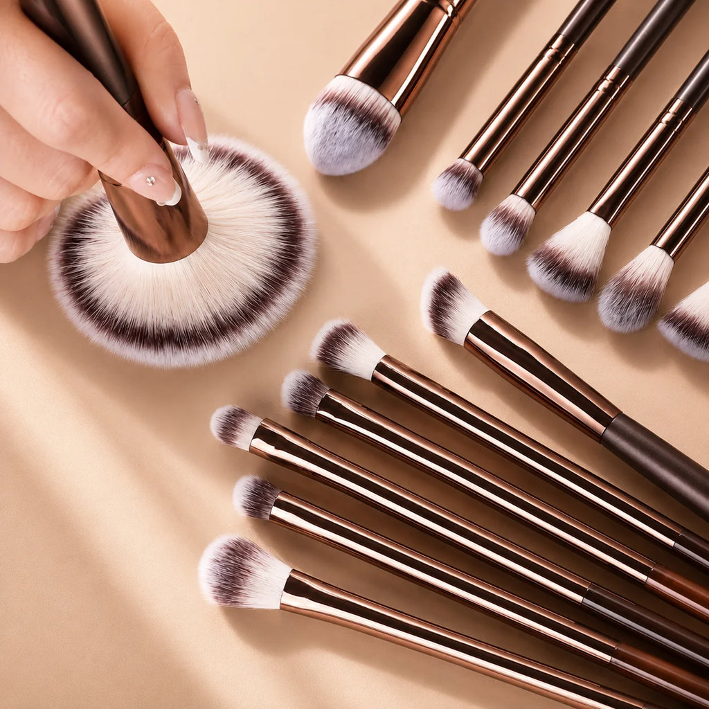 LUXEBLEND 19-Pc Dual-Ended Makeup Brush Set | Full Face Kit Makeup Brush Set QXL