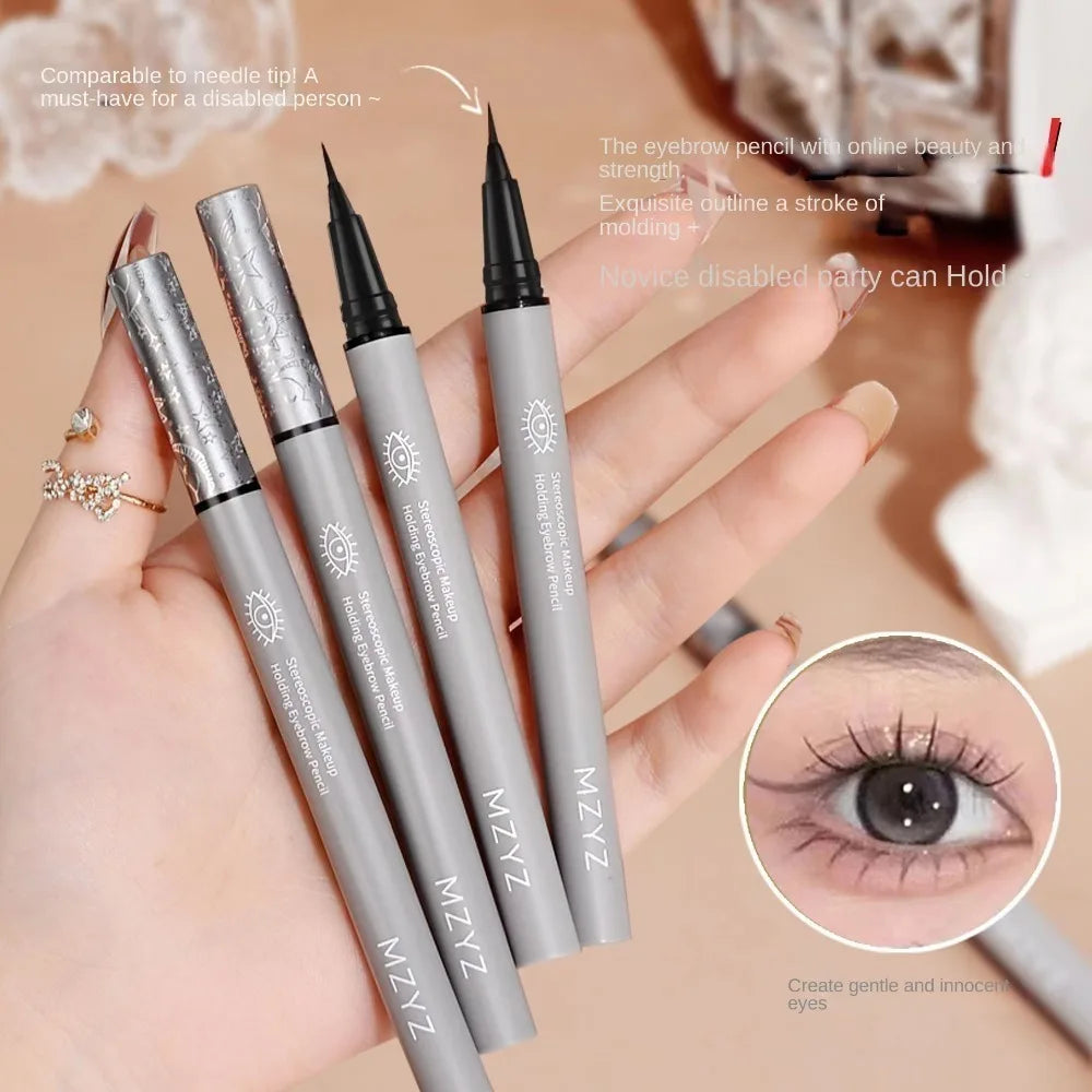 2-Pack Waterproof Liquid Eyebrow Pencil & Fine Liner Brush Pen Liquid Eyebrow Pencil QXL