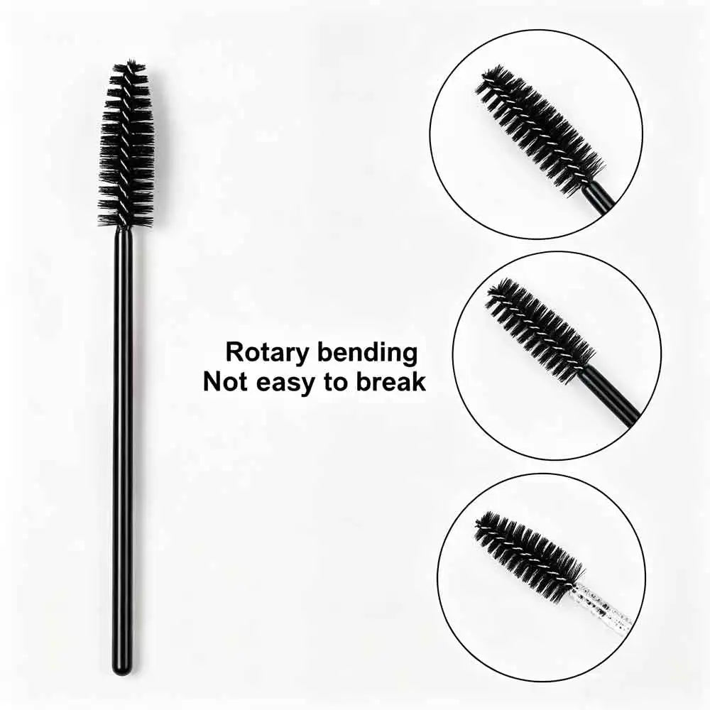 Dual-Use Eyebrow & Eyelash Spoolie Brush | Portable Comb Set Spoolie Brush Set QXL