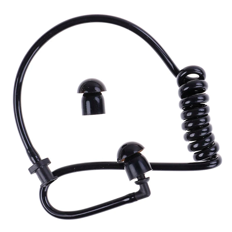 Black Coil Acoustic Air Tube Replacement for Radio Earpiece Earpiece Air Tube QXL
