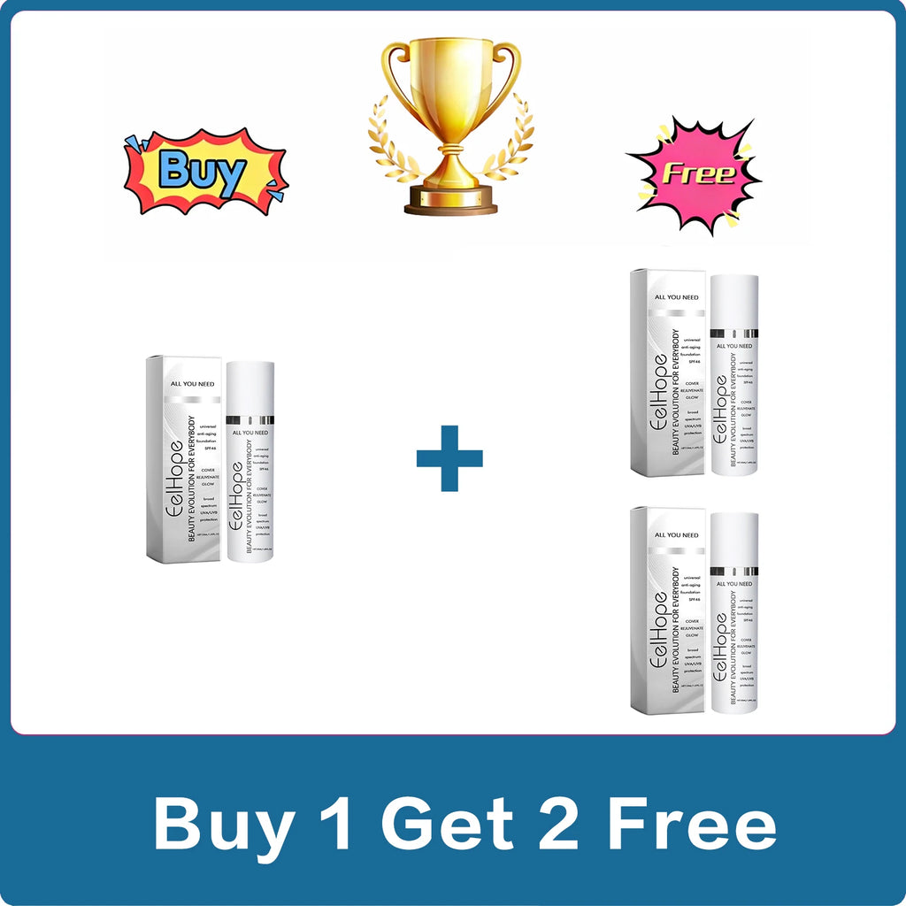 Eelhope Full Coverage Liquid Foundation – Hydrating & Bright Liquid Foundation QXL Buy 1 Get 2 Free