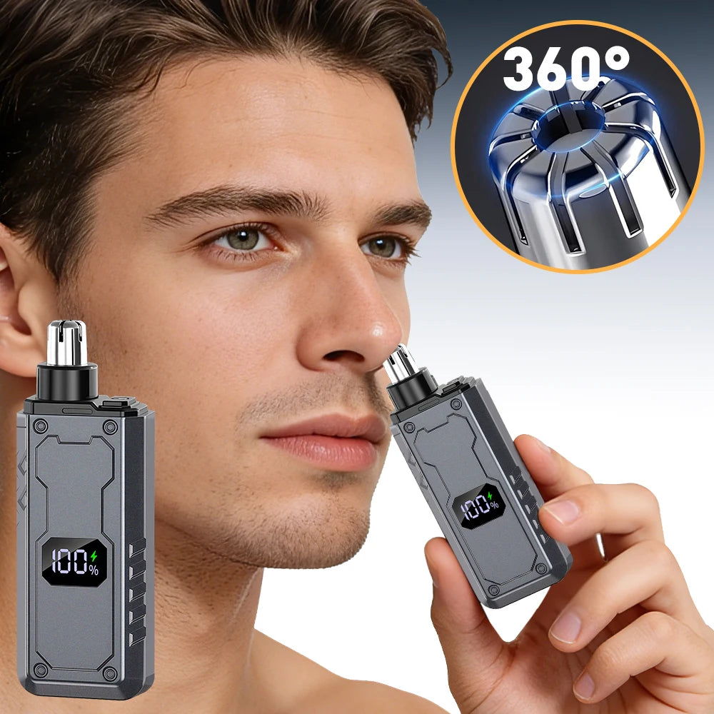 AFDEAL Nose Hair Trimmer | LED Display & USB Rechargeable Nose Hair Trimmer QXL