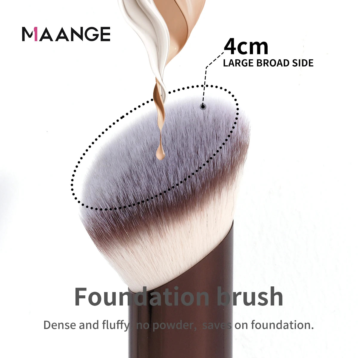 MAANGE Angled Foundation & Concealer Buffing Makeup Brush Angled Makeup Brush QXL