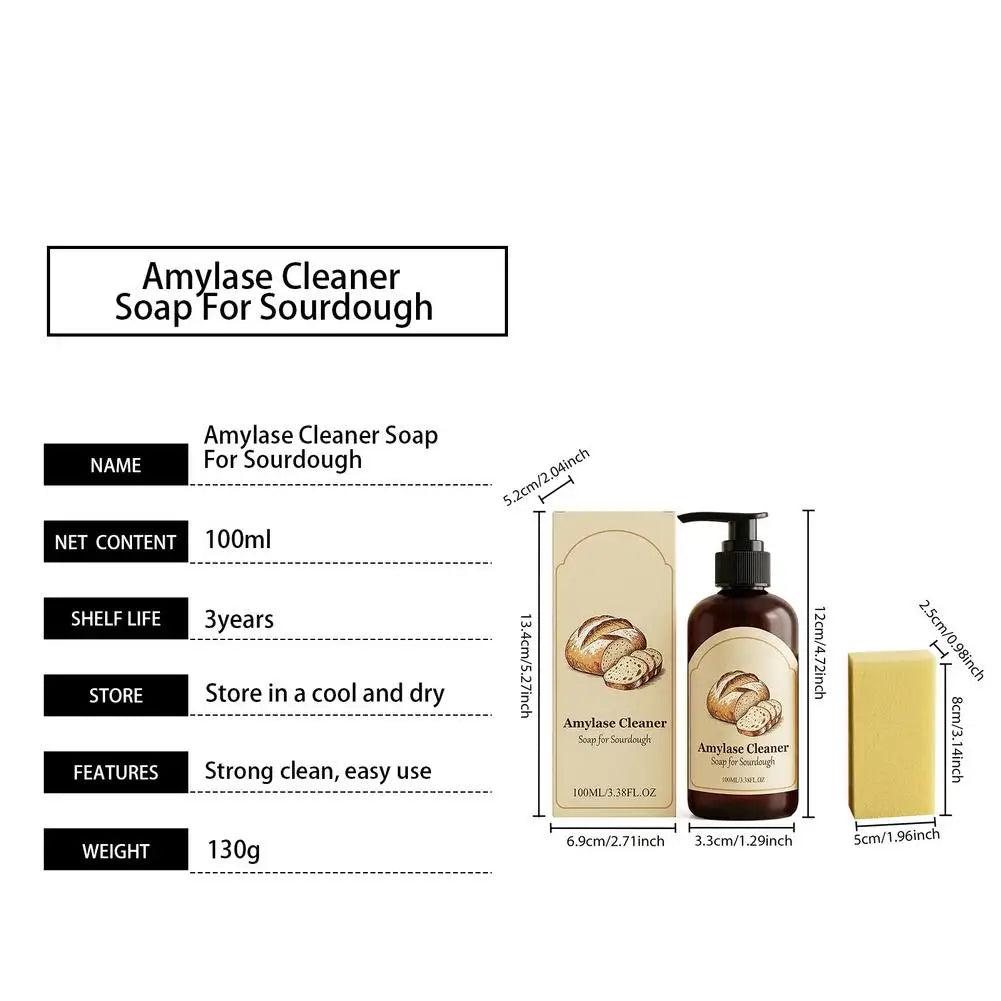 Amylase Enzymatic Baking Cleaner – Dissolves Dough & Grease 100ml Kitchen Enzymatic Cleaner QXL