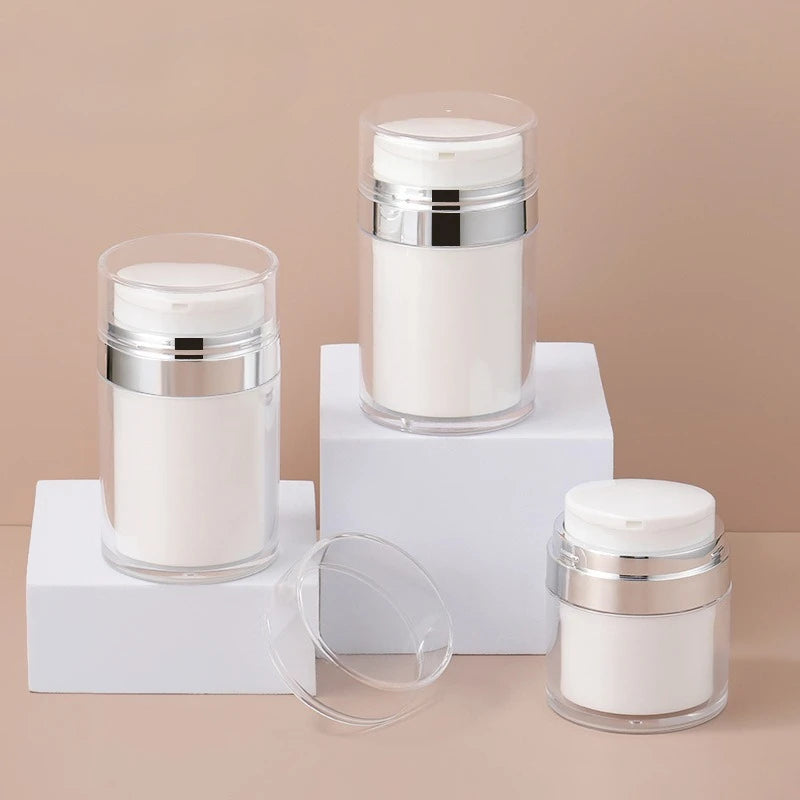 Airless Pump Jar Refillable Cream & Lotion Bottle 15–100ml Airless Pump Jar QXL