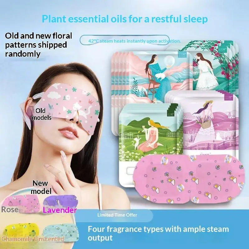 Disposable Steam Eye Masks 10-Pack | Warming Aromatherapy Steam Eye Mask QXL