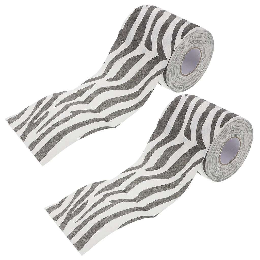 2-Pack Zebra Print 3D Toilet Paper | Soft Thick Bathroom Tissue Novelty Toilet Paper QXL Default Title