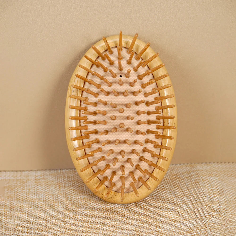 Bamboo Detangling Hair Brush & Scalp Massager – All Hair Types Detangling Hair Brush QXL 482-5-02