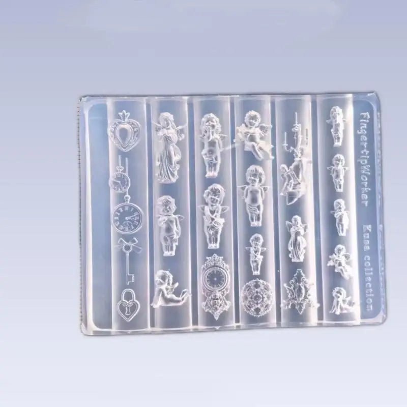 3D Silicone Nail Art Mold | Angel, Clock & Heart Lock DIY Nail Art Mold QXL Default Title