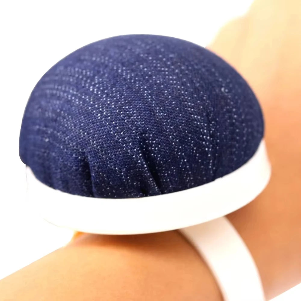 Wrist Pin Cushion – Denim Needle Holder for Sewing & Crafts Wrist Pin Cushion QXL