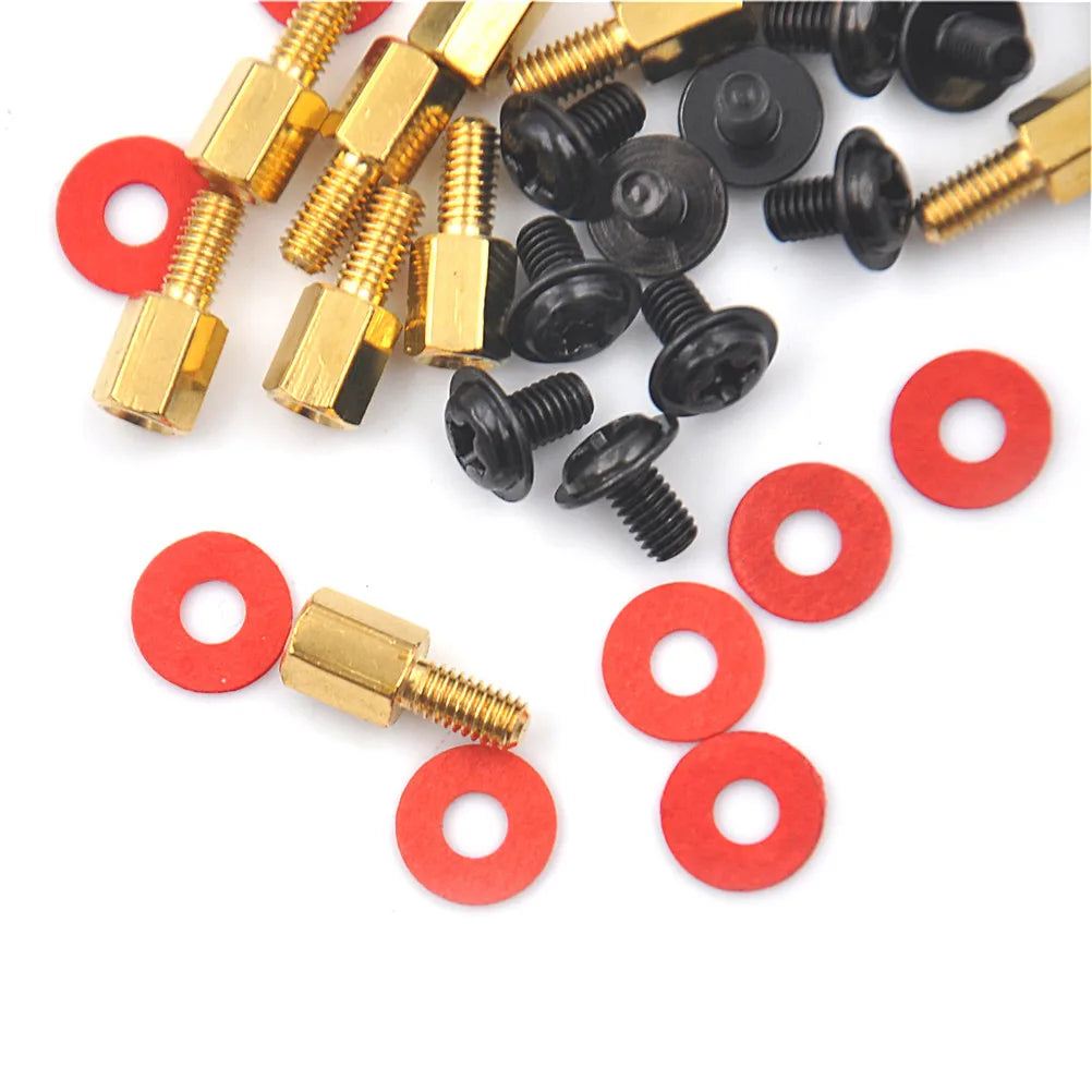M3 Motherboard Standoffs Screws & Washers Kit – 12 Sets PC Motherboard Hardware QXL