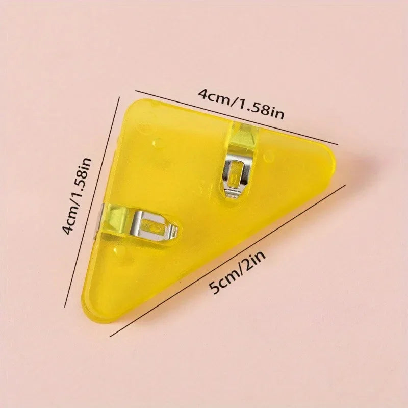 12-Pack Triangle Paper & Book Clips | Multifunctional Folder Set Paper Clip Set QXL
