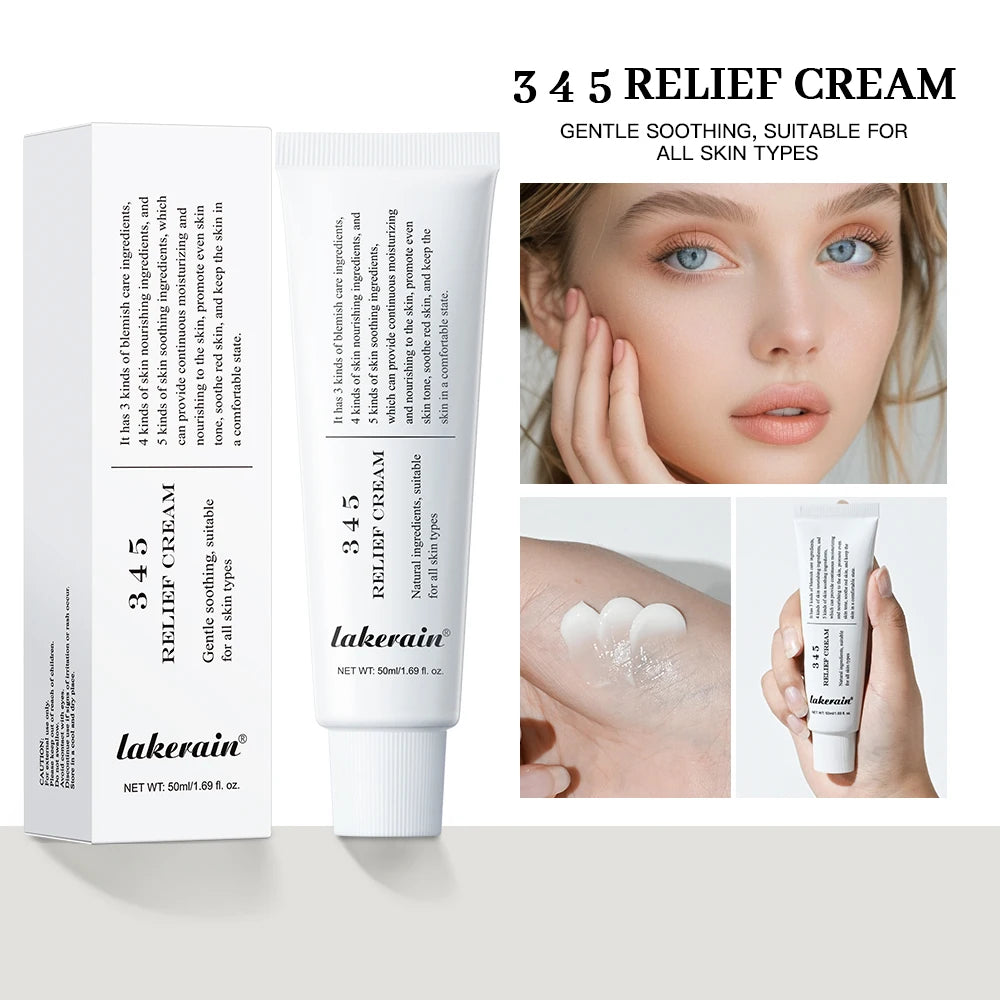 345 Relief Antioxidant Brightening Face Cream 50ml | Lakerain Brightening Face Cream QXL black
