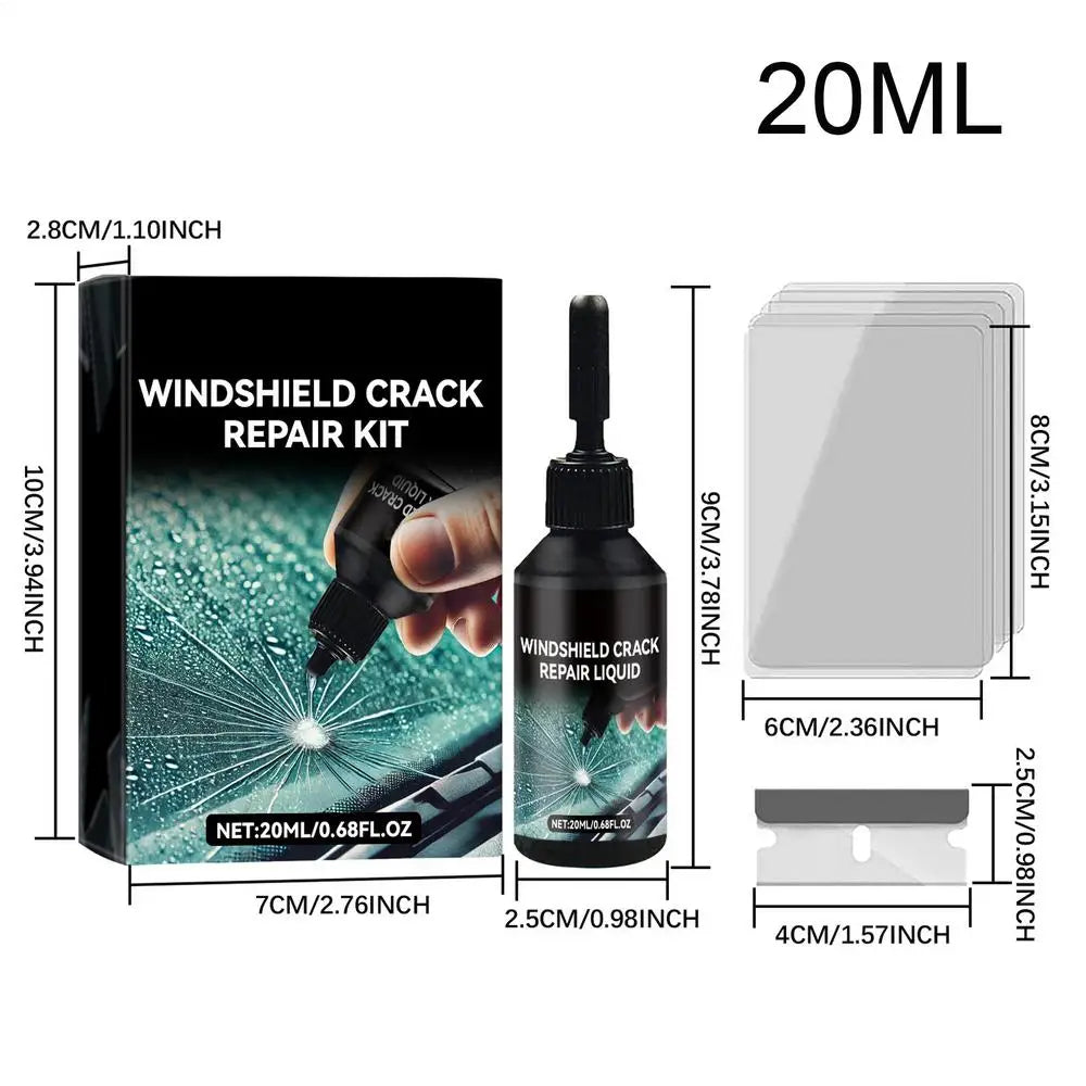 Professional Windshield Repair Kit – Chip & Crack Fix Tool Windshield Repair Kit QXL set